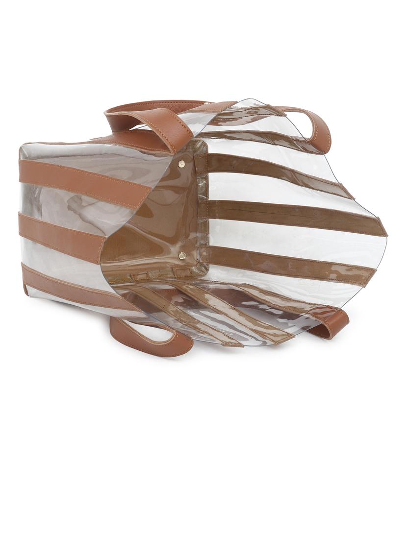 tan leatherette (pu) regular tote - 20948286 - Standard Image - 2