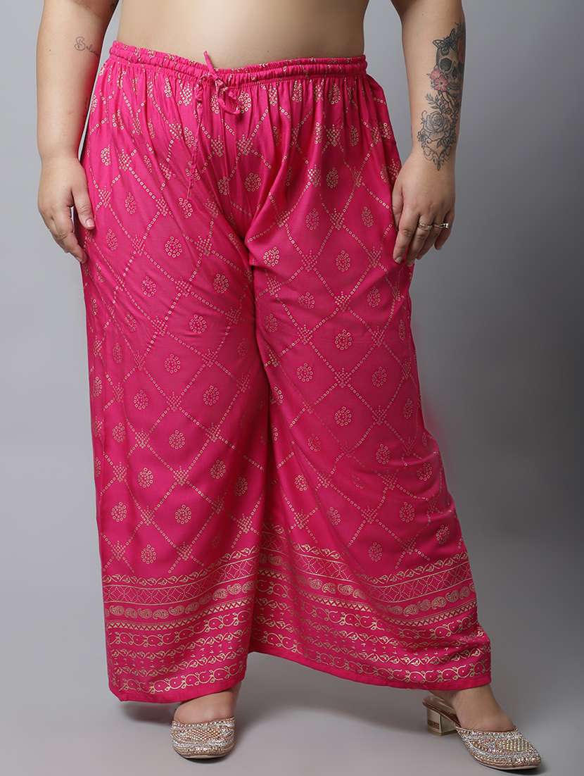 women printed rayon palazzo