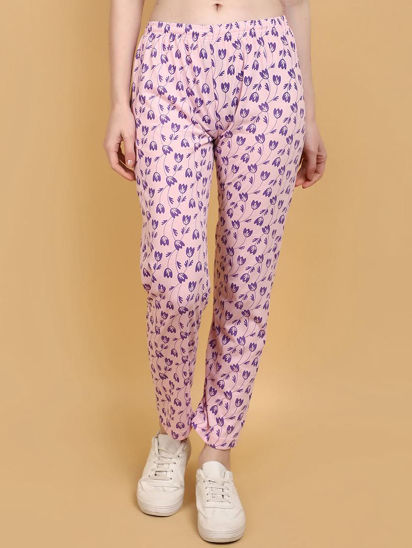 women printed mid rise track pant - 20948568 - Standard Image - 2