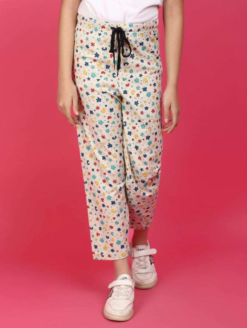 kids mid rise printed nightwear pyjama