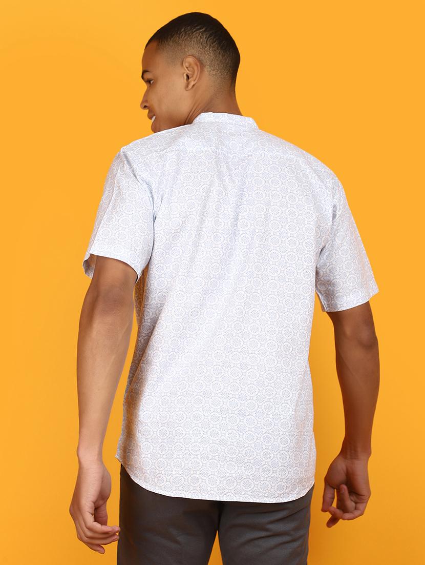 men short sleeved printed casual shirt - 20948645 - Standard Image - 2