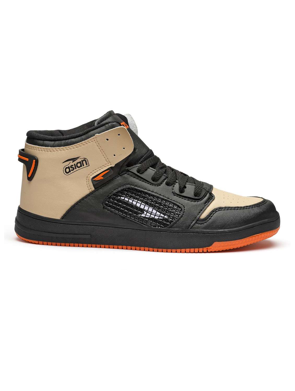 black & beige detailed lace up sneakers - 20948841 - Standard Image - 2