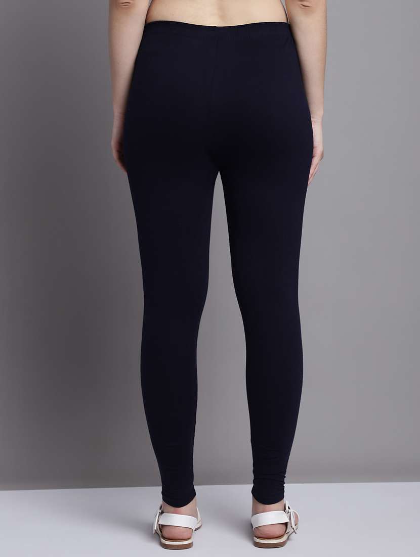 navy blue cotton lycra leggings - 20948858 -  Standard Image - 2