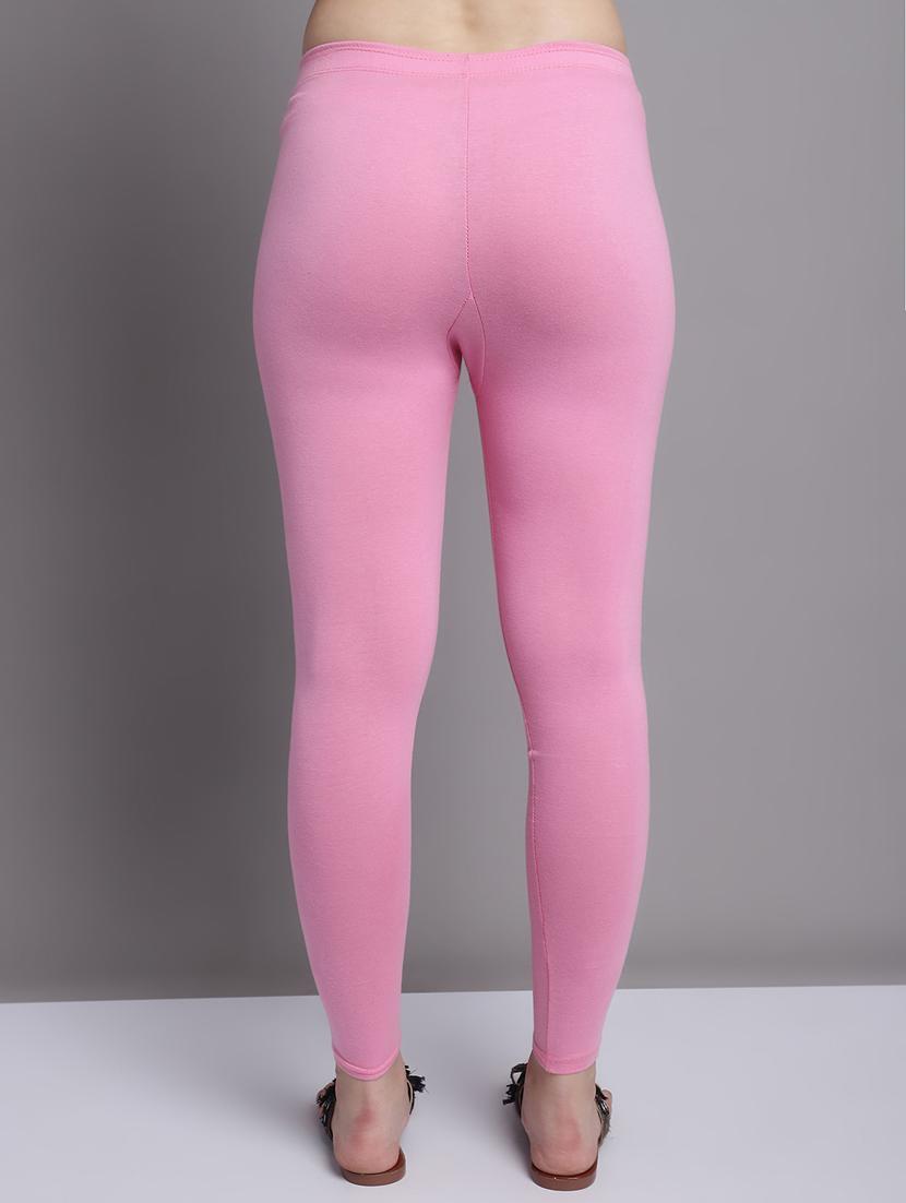 pink cotton lycra leggings - 20948864 - Standard Image - 2