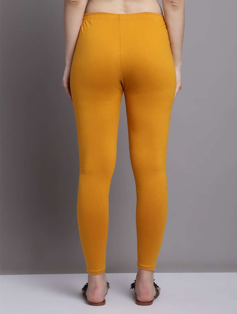 women multicolored solid set of 2 ankle length legging - 20951052 -  Standard Image - 2