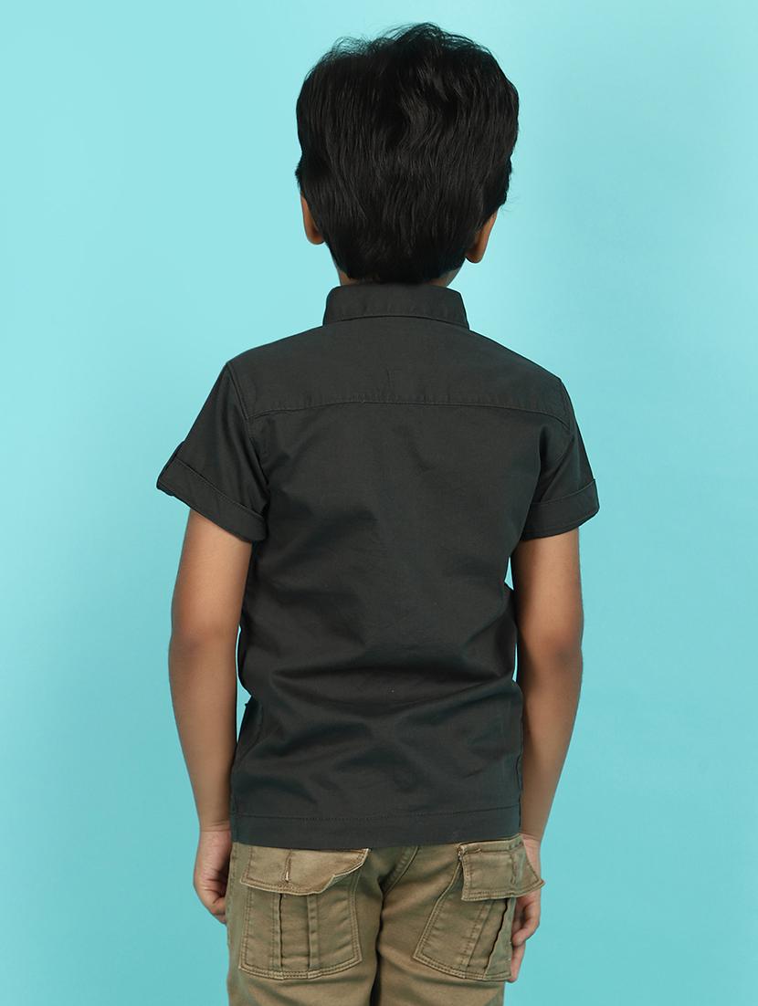 boys short sleeved solid shirt - 20951154 - Standard Image - 2