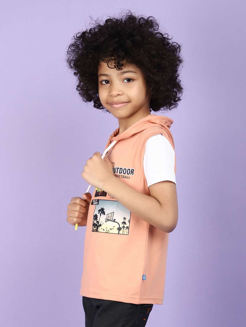 boys hooded graphic regular t-shirt - 20951169 -  Standard Image - 2