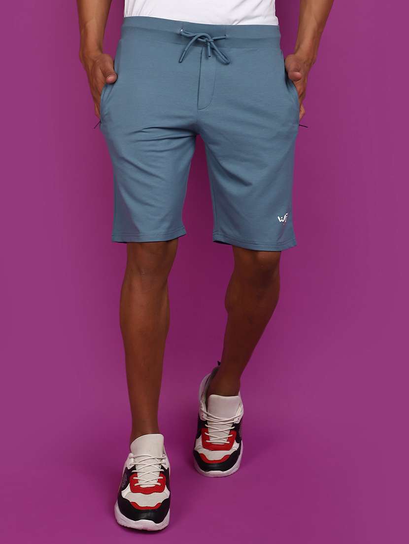 men cotton solids shorts