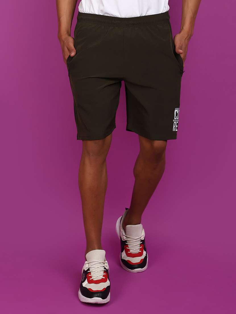 men cotton solids shorts
