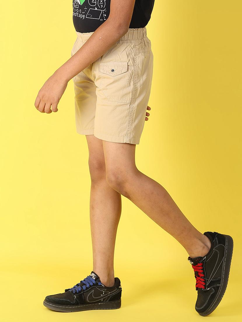 kids mid rise solid shorts - 20957472 - Standard Image - 2