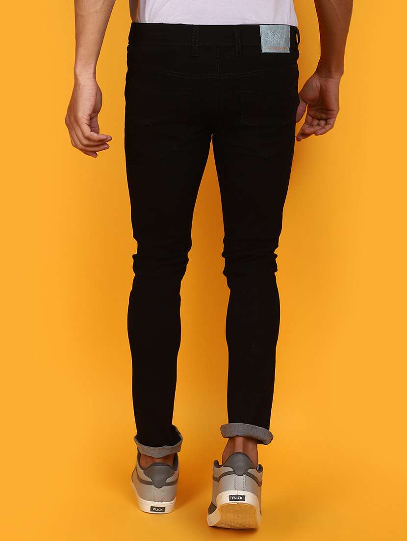 men mid rise plain denim jeans - 20957521 -  Standard Image - 2
