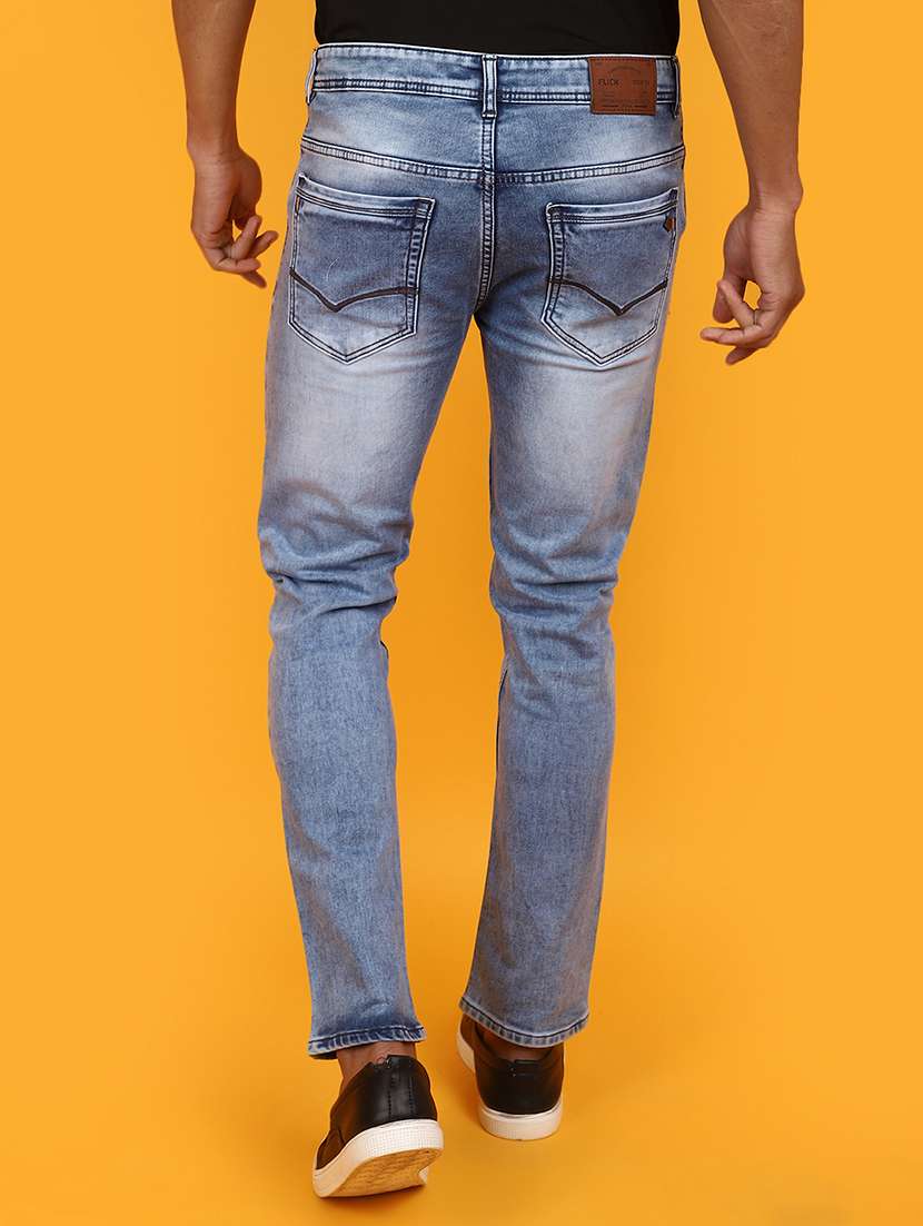 men mid rise washed denim jeans - 20957548 -  Standard Image - 2