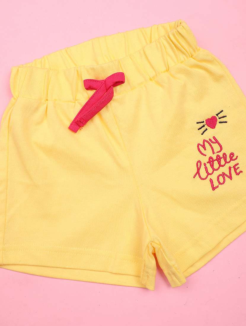 fuchsia pink printed detailed top & shorts set - 20957553 -  Standard Image - 2