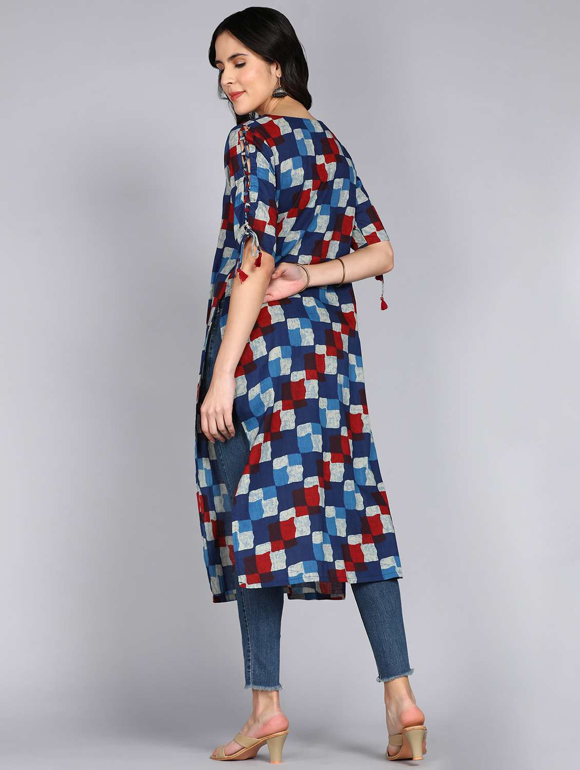 women multi color round neck straight kurta - 20957648 -  Standard Image - 2