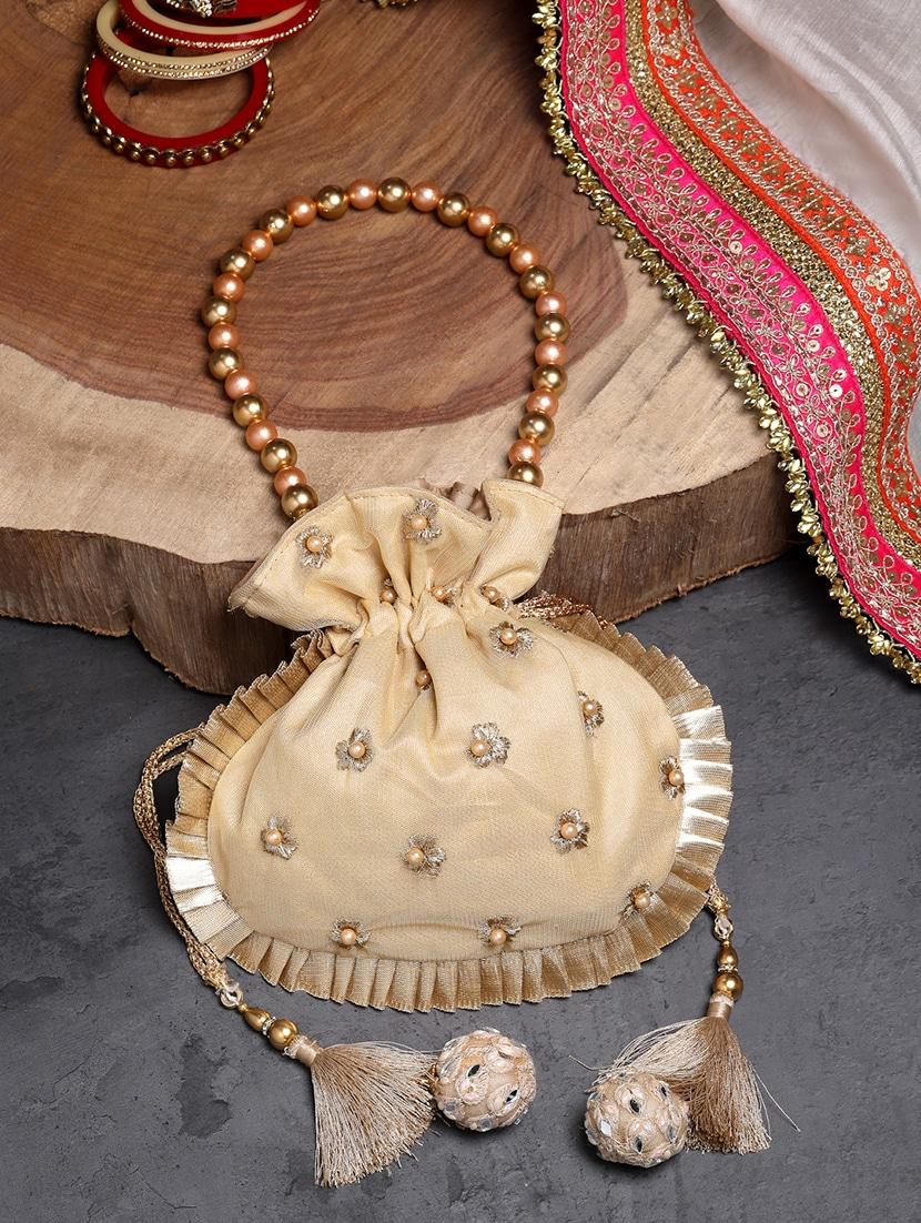 embellished faux silk regular potli - 20957980 - Zoom Image - 0