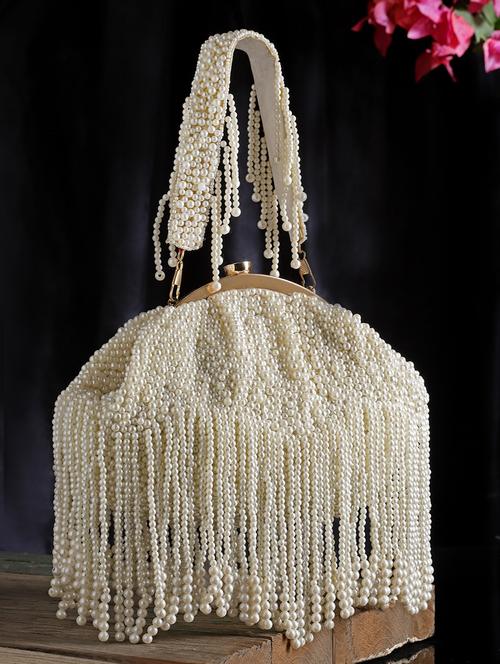 embellished faux silk box clutch - 20957986 - Standard Image - 0