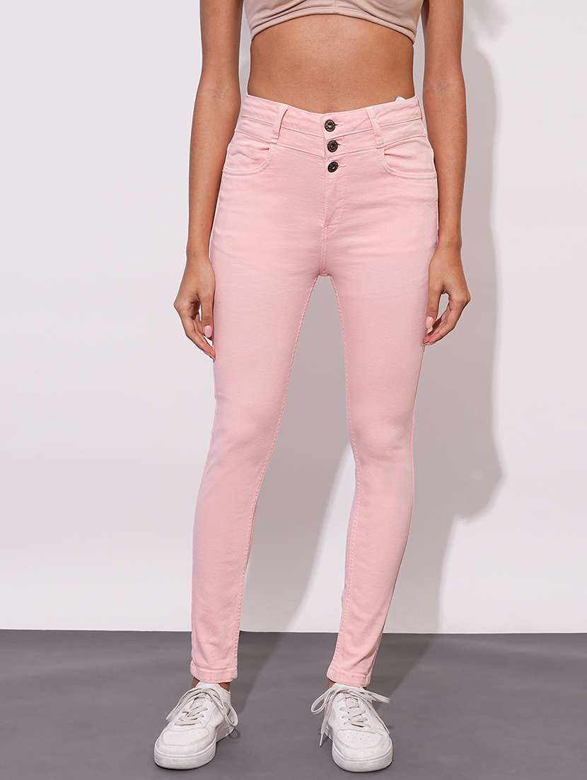 women plain skinny fit jean