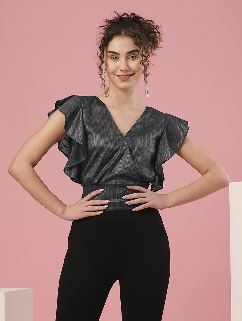 green polyester regular top - 20958620 - Zoom Image - 0