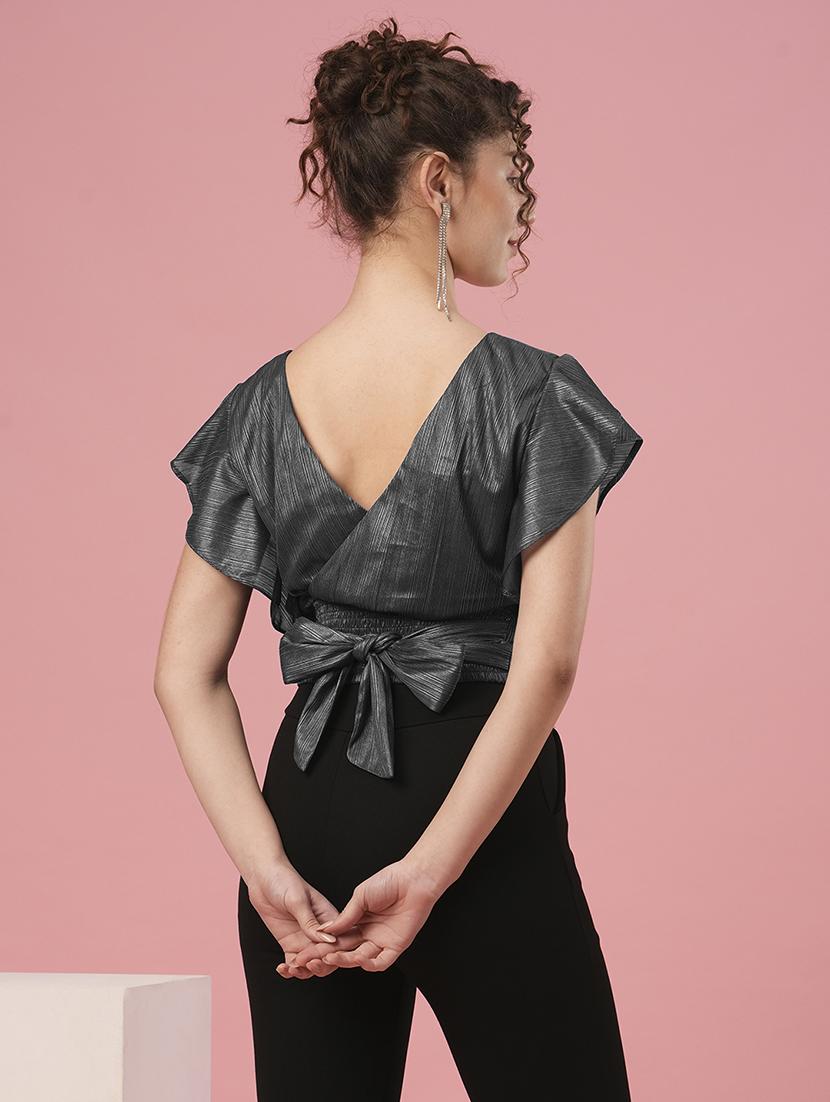 green polyester regular top - 20958620 - Standard Image - 2