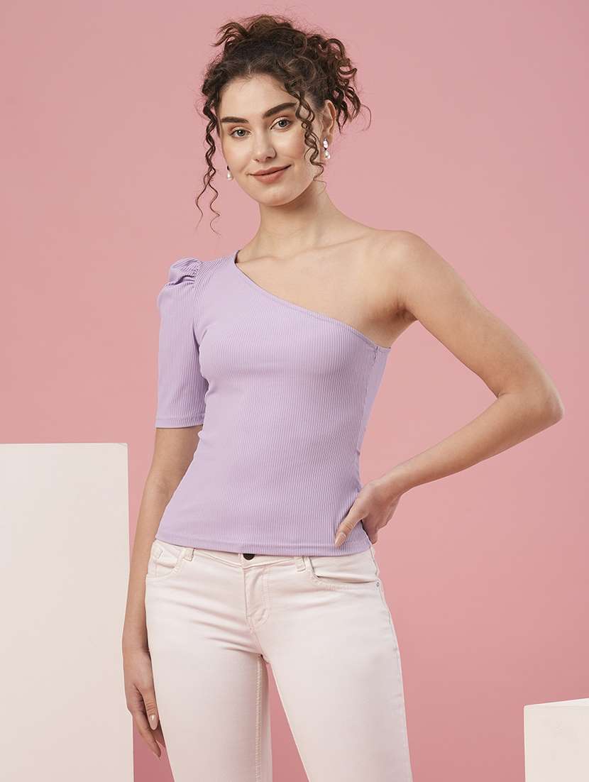 lavender cotton regular top