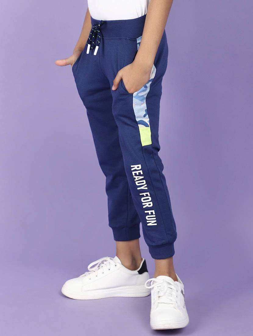 boys mid rise placement print track pant - 20958705 -  Standard Image - 2
