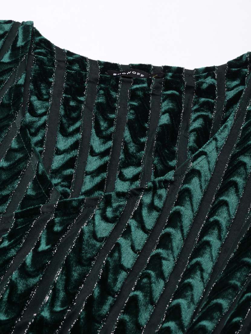 women bottle green self-designed bodycon dress - 20958814 -  Standard Image - 7