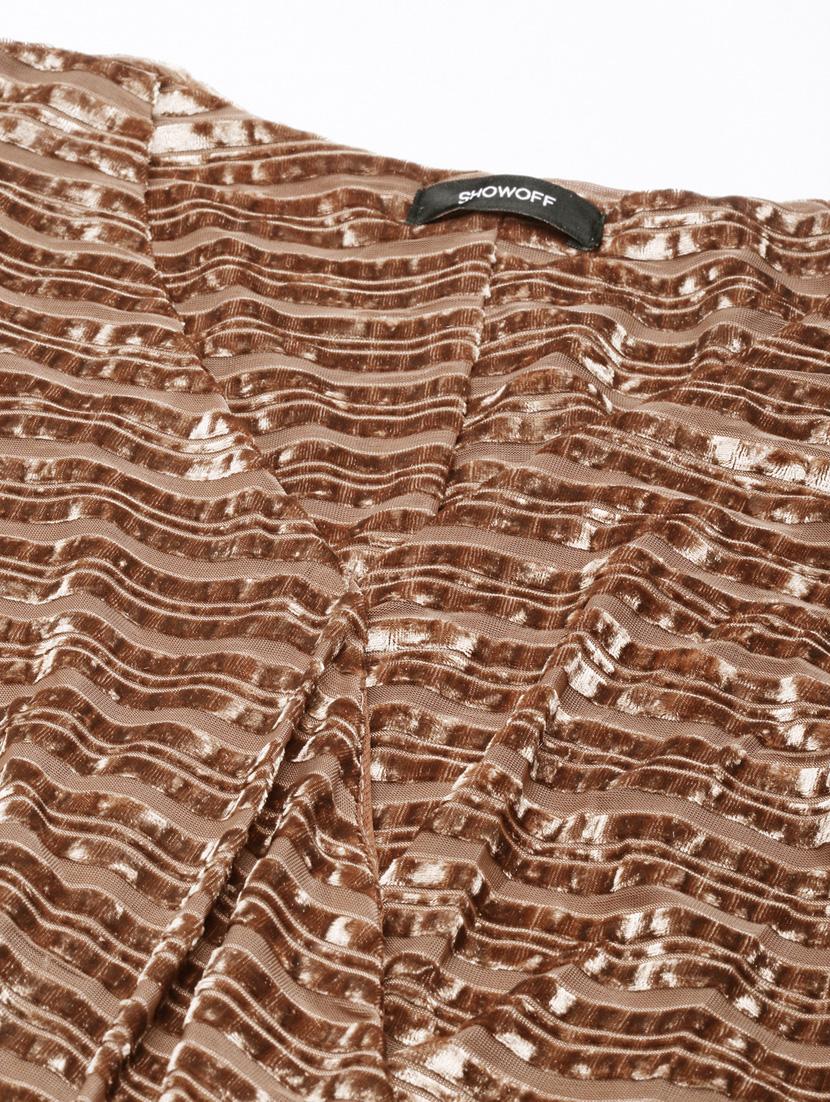women beige self-designed bodycon dress - 20958818 - Standard Image - 7