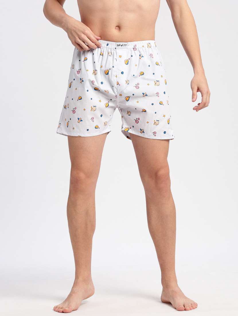 men white printed boxer
