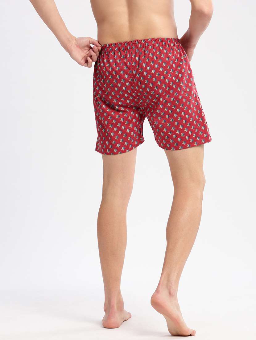 men rust printed boxer - 20960522 -  Standard Image - 2