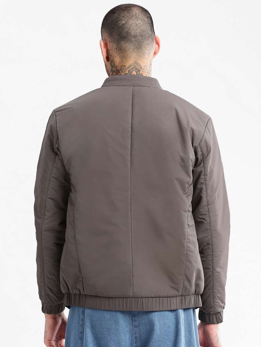 solid grey casual jacket - 20960533 -  Standard Image - 2