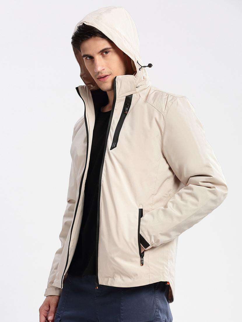 men long sleeve solid puffer jacket - 20960579 -  Standard Image - 2