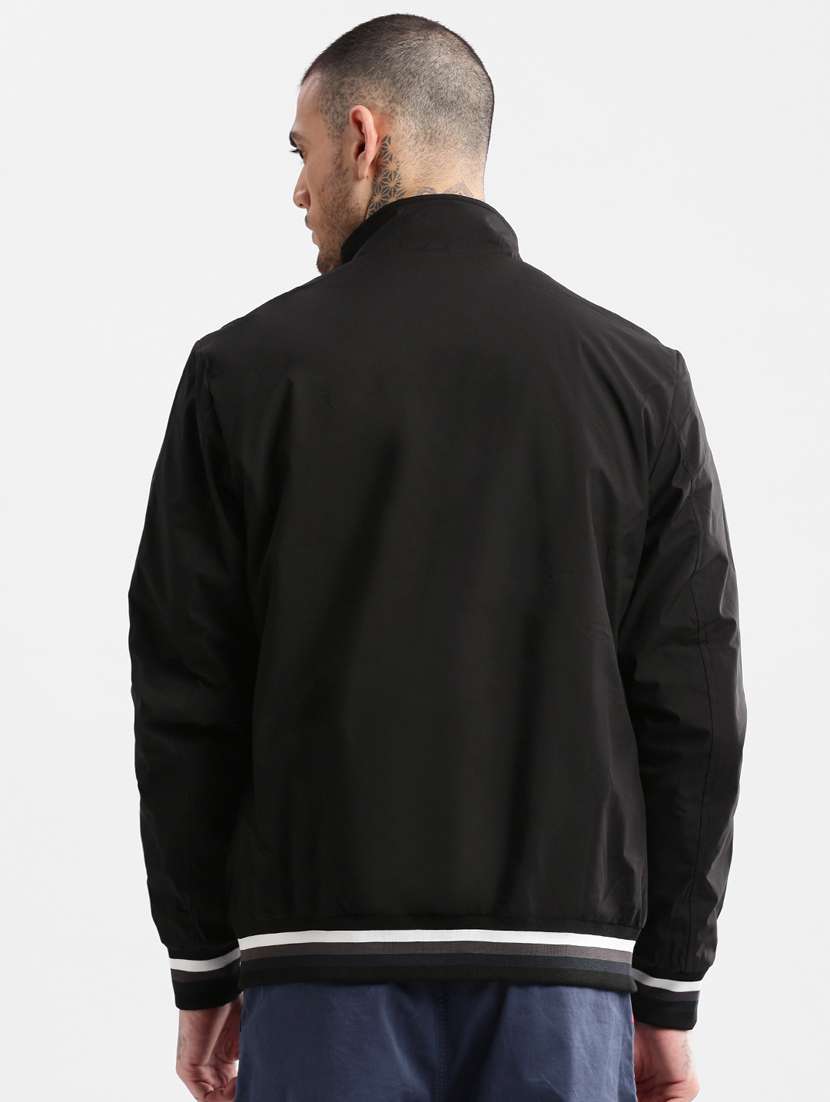 men solid long sleeve bomber jacket - 20960584 -  Standard Image - 2