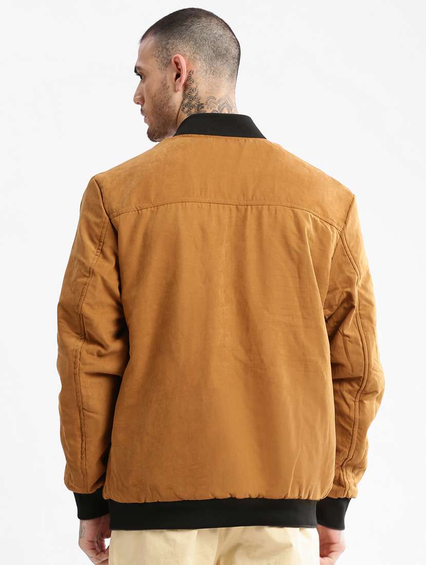 solid dark grey detailed casual reversible jacket - 20960593 -  Standard Image - 2