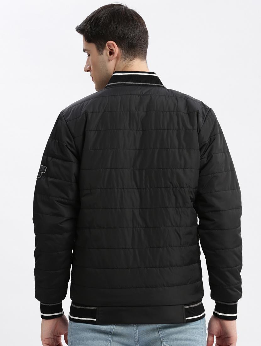 men long sleeve typography casual jacket - 20960608 - Standard Image - 2
