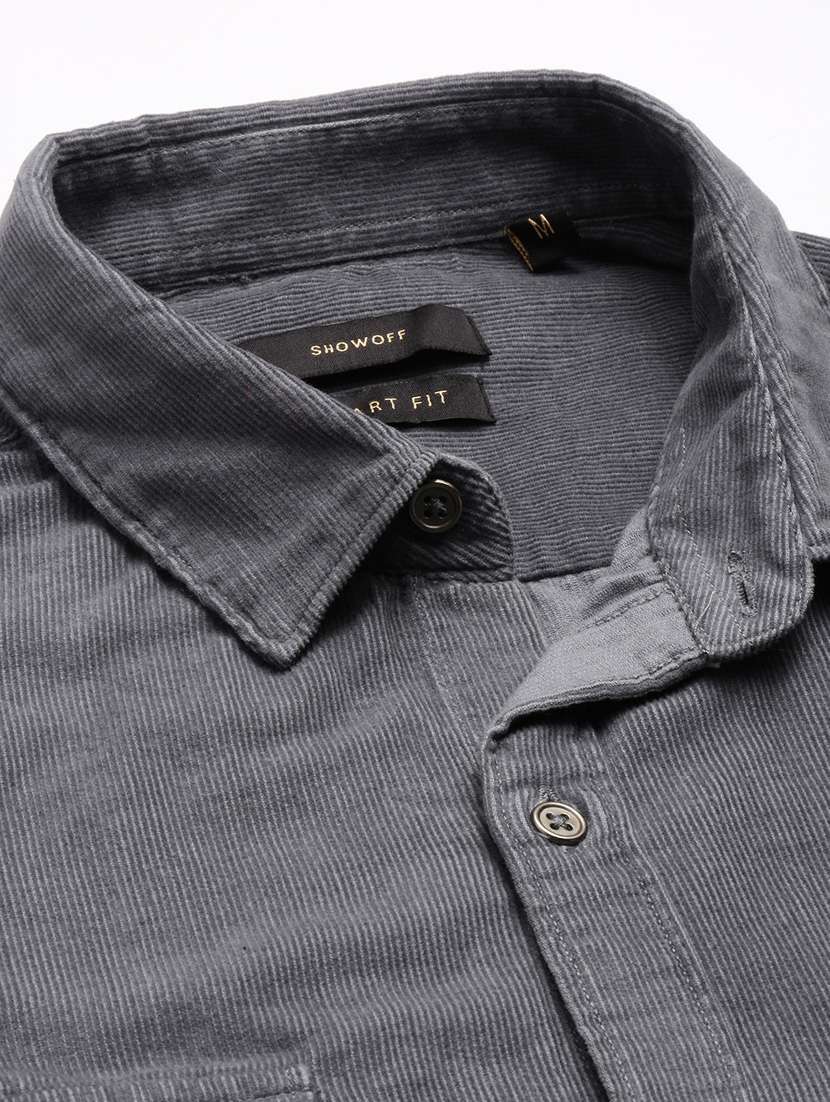 men collared long sleeve casual shirt - 20960728 -  Standard Image - 7