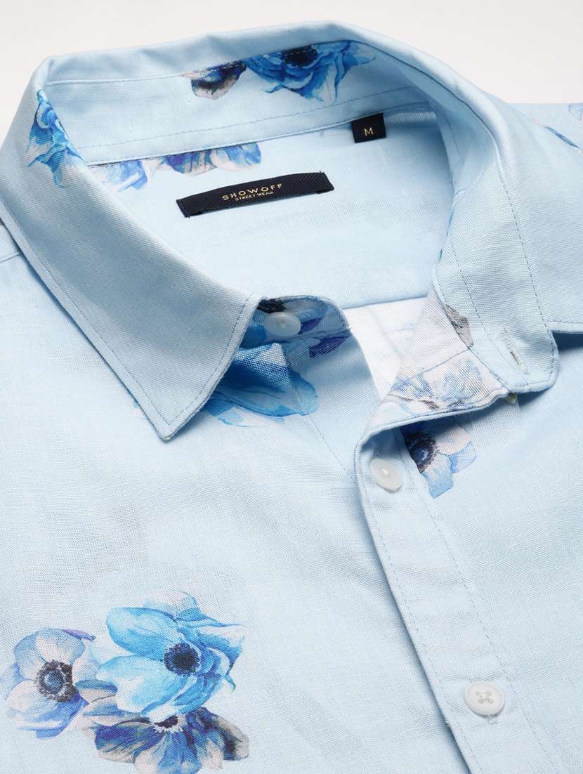 men collared short sleeve casual shirt - 20960730 -  Standard Image - 7