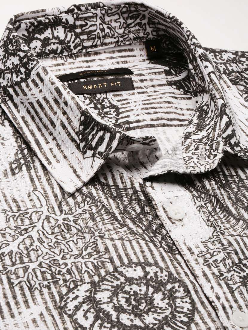 men white printed casual shirt - 20960736 -  Standard Image - 7