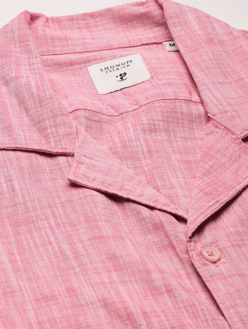 men short sleeve solid casual shirt - 20960820 - Standard Image - 7