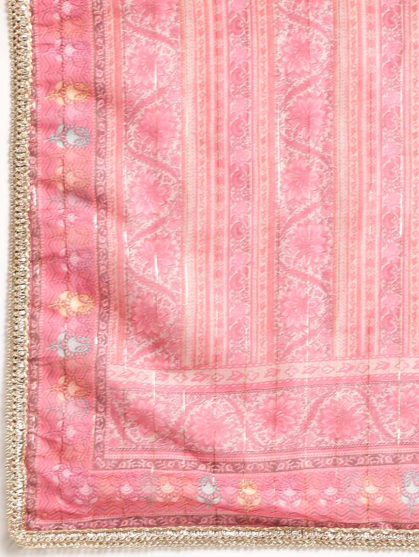 women floral round neck kurta pant set with dupatta - 20961092 -  Standard Image - 7