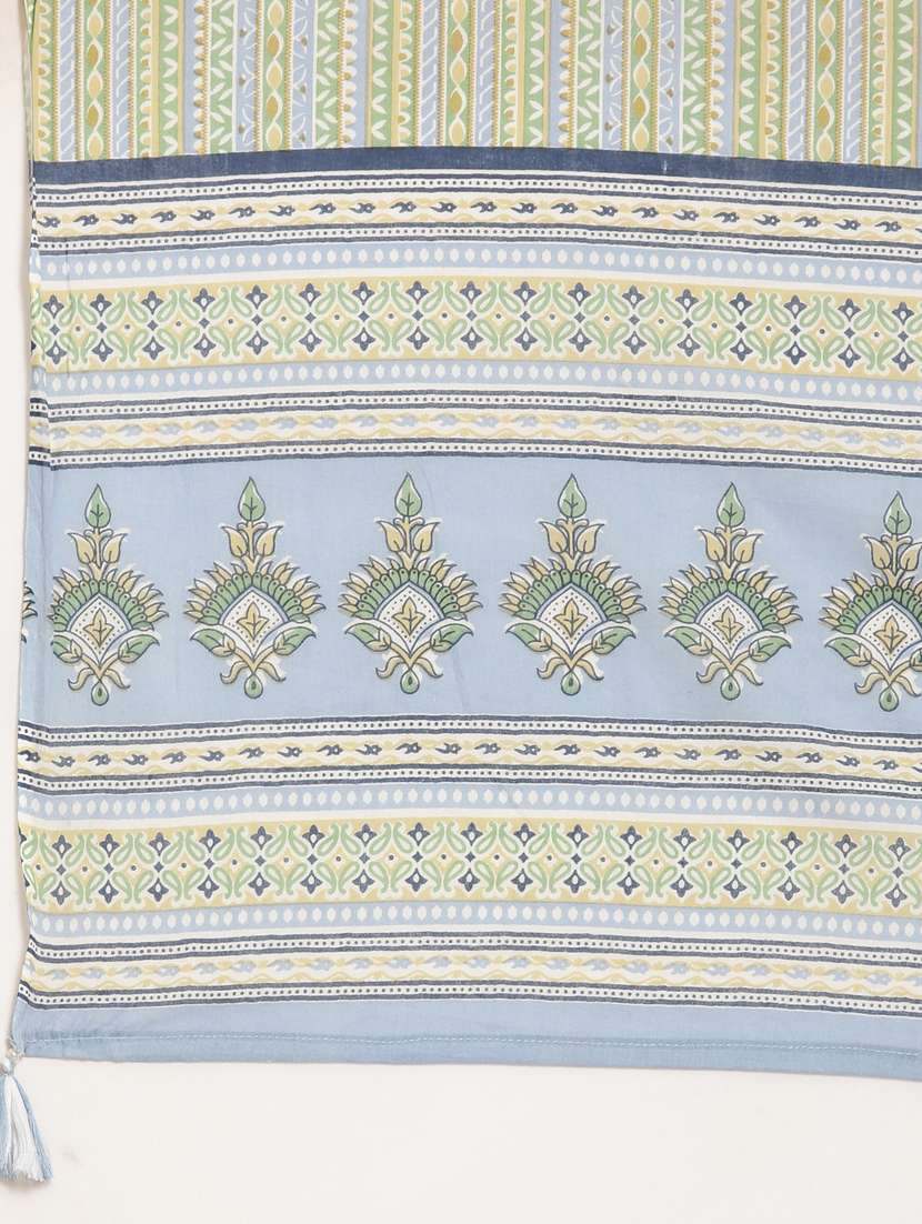 women printed round neck kurta pant set with dupatta - 20961115 -  Standard Image - 7