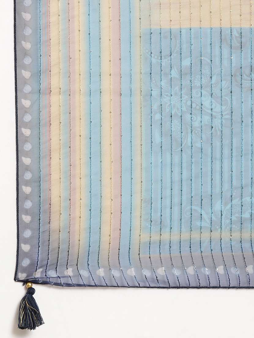 women floral round neck kurta pant set with dupatta - 20961146 -  Standard Image - 7