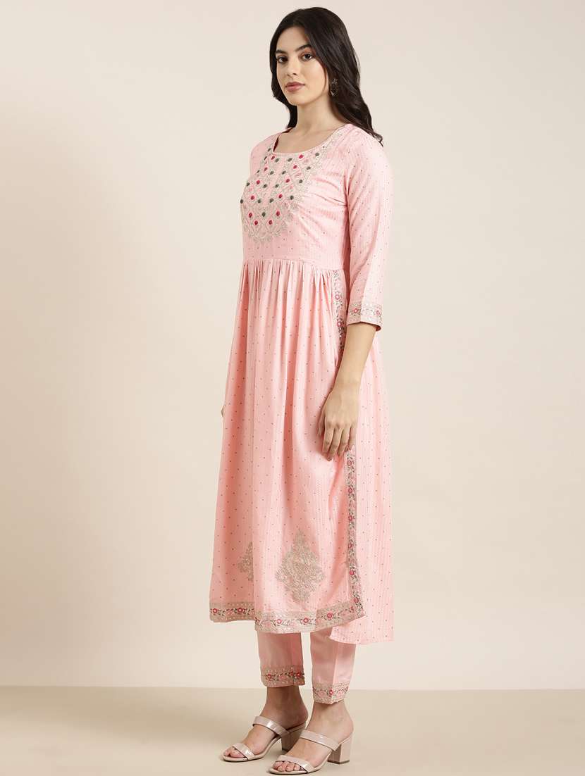 women embroidered kurta pant set with dupatta - 20961211 -  Standard Image - 2
