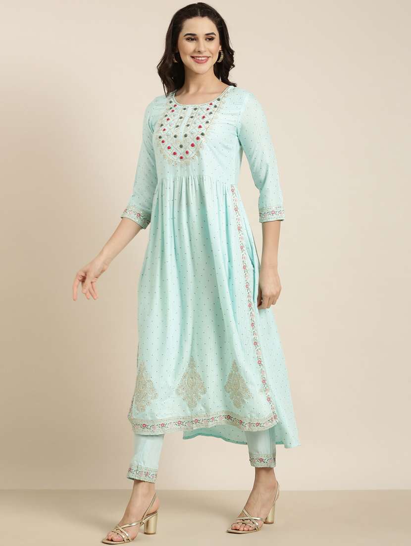 women embroidered kurta pant set with dupatta - 20961212 -  Standard Image - 2