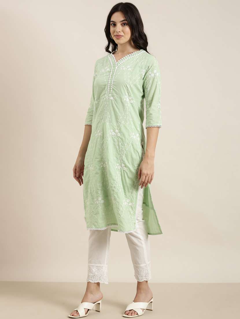 women embroidered kurta pant set with dupatta - 20961214 -  Standard Image - 2