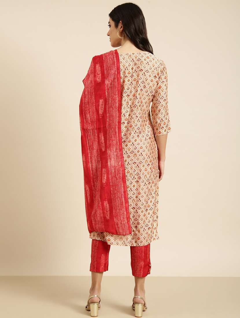 women floral printed kurta pant set with dupatta - 20961215 -  Standard Image - 2