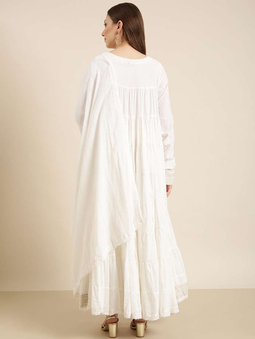 women embroidered kurta pant set with dupatta - 20961229 -  Standard Image - 2