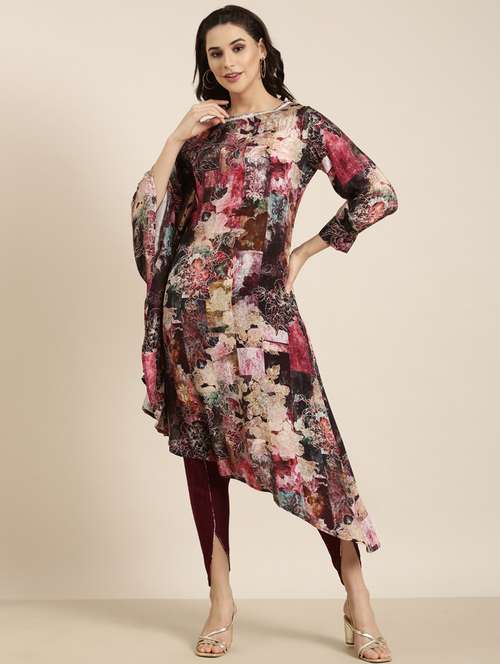 women floral printed dhoti kurta set  - 20961231 -  Standard Image - 0