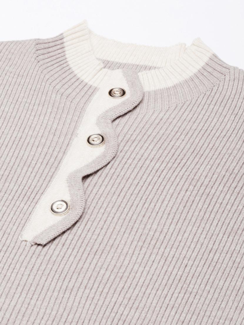 women long sleeved solid regular pullover - 20961256 - Standard Image - 7