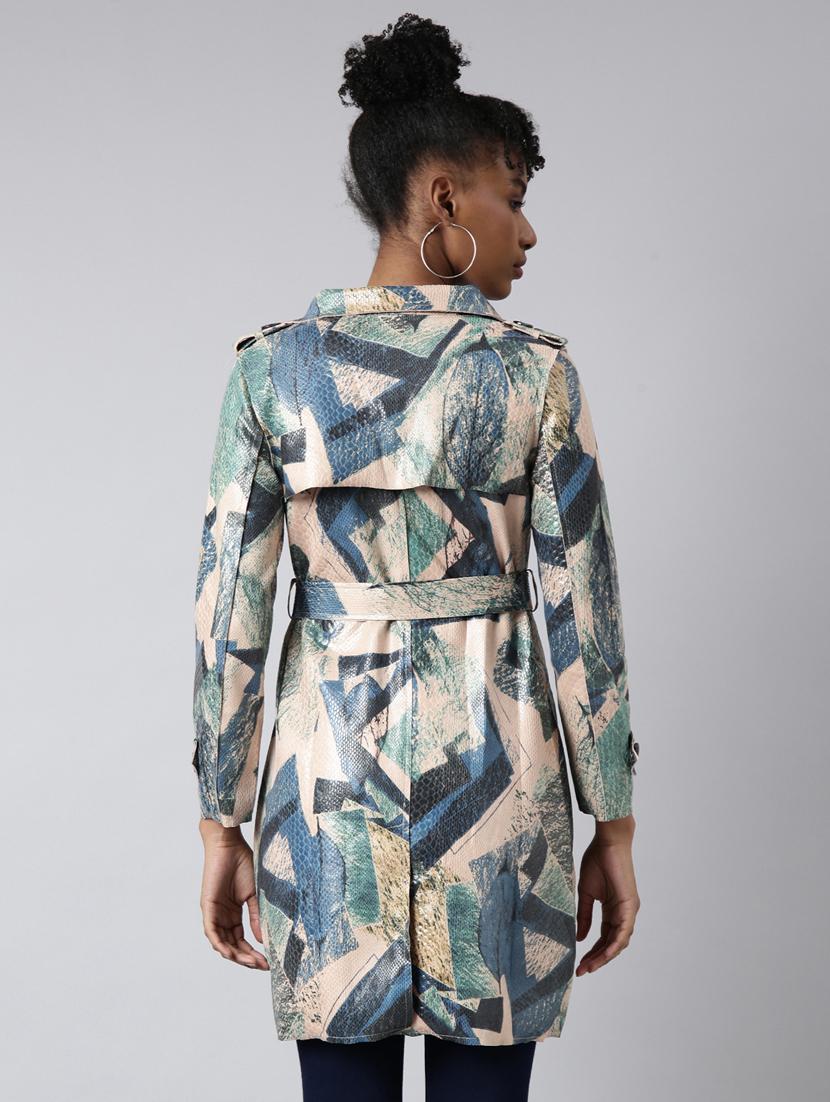 women multicolored printed regular jacket - 20961263 - Standard Image - 2