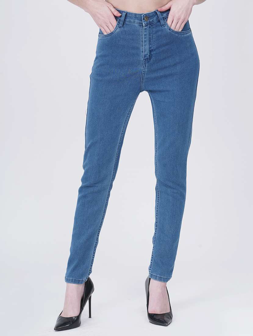 women plain skinny fit jean - 20961555 -  Zoom Image - 0